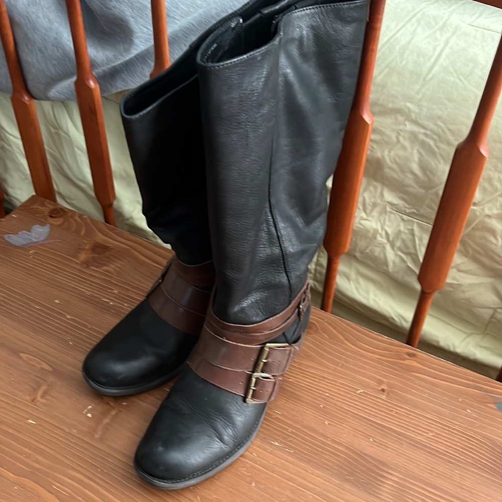 Wide calf tall boots